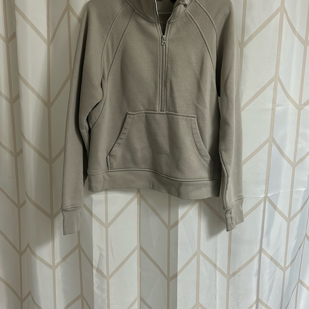 Danskin Tan Half-Zip Sweater